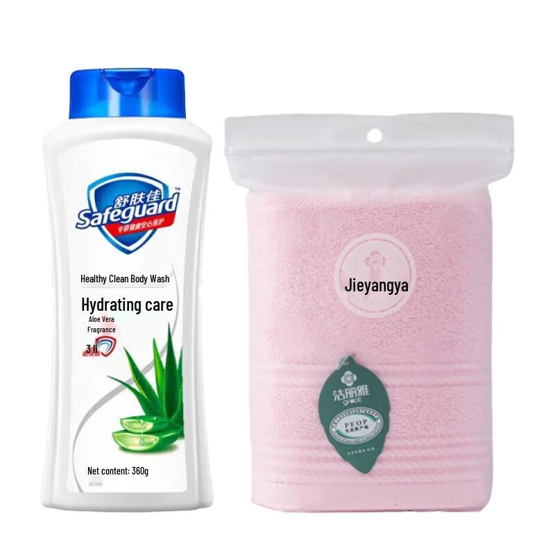 Гель для душа Safeguard Healthy Purifying с ароматом алоэ 360 г с полотенцем