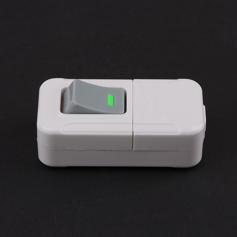 White ON OFF Push Button Switch Table Led Lights Online Midway Control Switch Cab Bedside Lamp Power Switch 6A 250V
