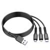 YurKem 3 в 1, 66 Вт, 6 А, USB Type C, кабель для быстрого зарядного устройства для iPhone, Type-C Lightning, кабель Micro USB для iPhone, Huawei, Samsung, Xiaomi, шнур для передачи данных