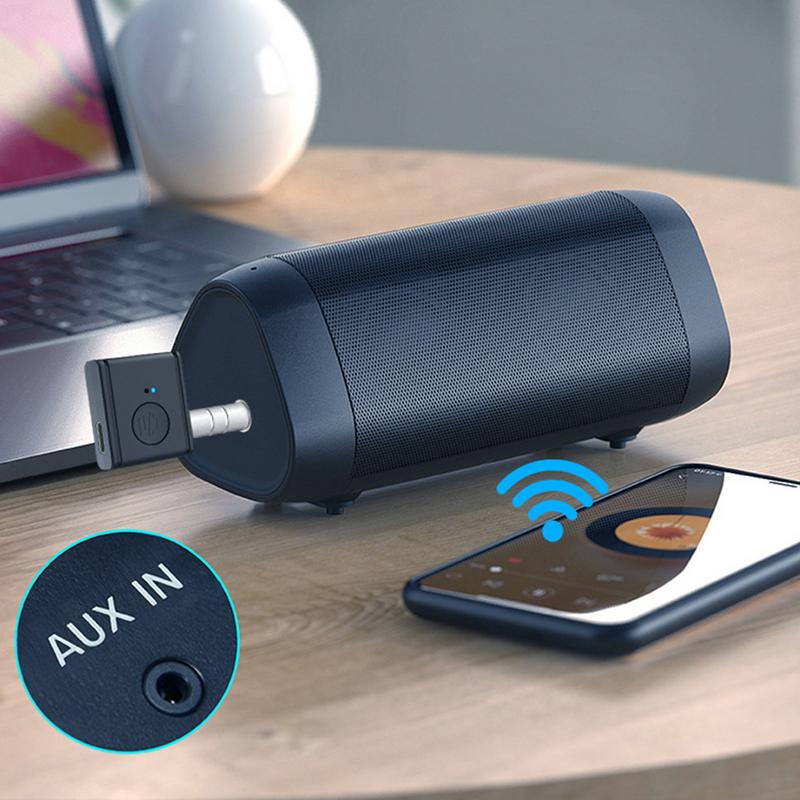 Автомобильный беспроводной адаптер 5.3 беспроводной приемник домашний стерео разъем Aux низкая задержка аудио передатчик шумоподавление для