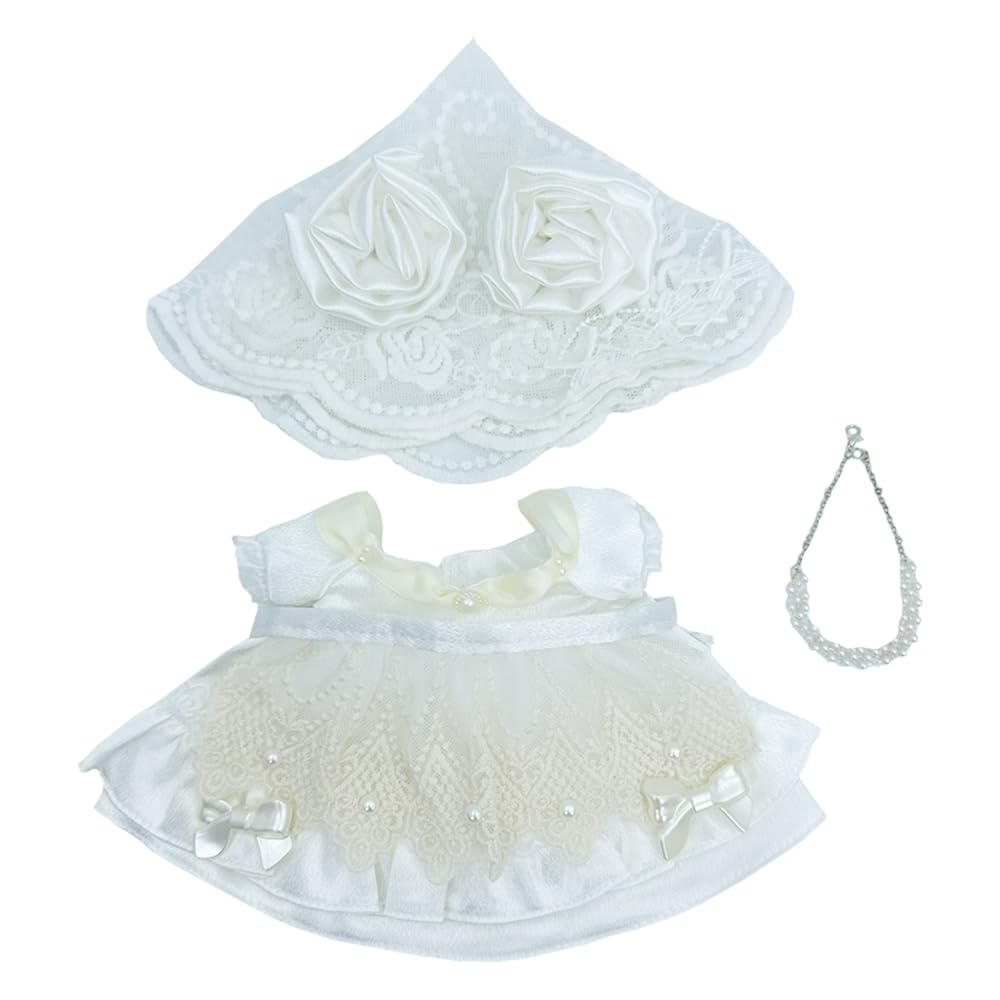 Niannyyhouse 20cm Plush Clothes Wedding Suit Cotton Doll Accessories Dress-Up (G)