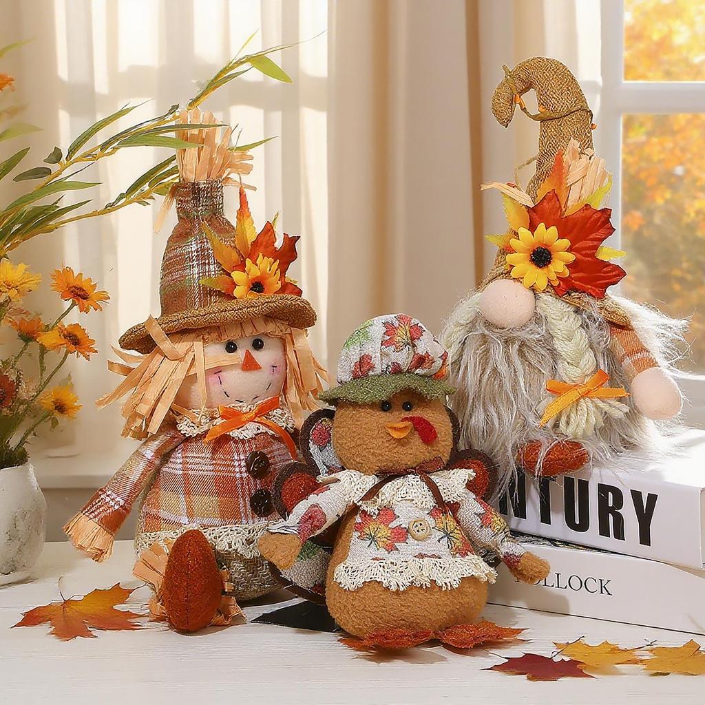 Орнаменты для дисплея «Рудольф и индейка» на День благодарения