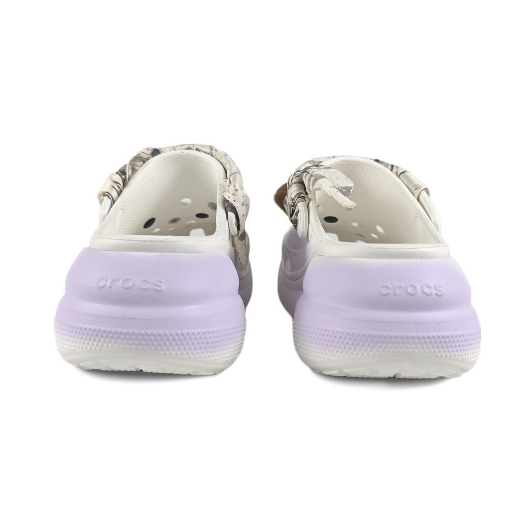 Crocs Crush Clog EVA Jelly Bean Bubble Hole Decorative Buckle Hand-Painted Graffiti Fashion and Versatile Hole Shoes Unisex White