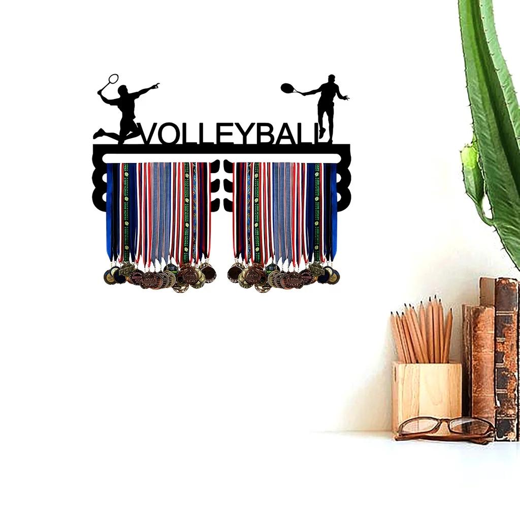 Медальница металлическая для мужчин и женщин, софтбол, конный спорт, каяк, волейбол, настольный теннис, вешалка для медалей, дисплей для лент