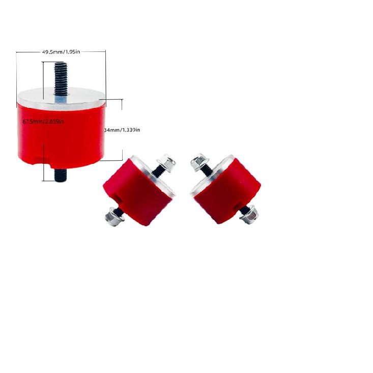For BMW E36 E46 Compact Z3 Z4 Inline 6CYL RED Polyurethane Engine and Transmission Bracket Bushings 2-piece and 4-piece Set