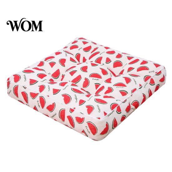 Non-slip Car Seat Cushion for Driving Modern Stylish Chair Cushion, Ultra Soft Square Geometric or Comfortable Floor Mat Meditation Plant Prints,