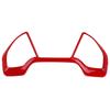 Car Dashboard Decorative Frame Dial Rings Trim for Honda Civic 10th 2016~2018 (Red)