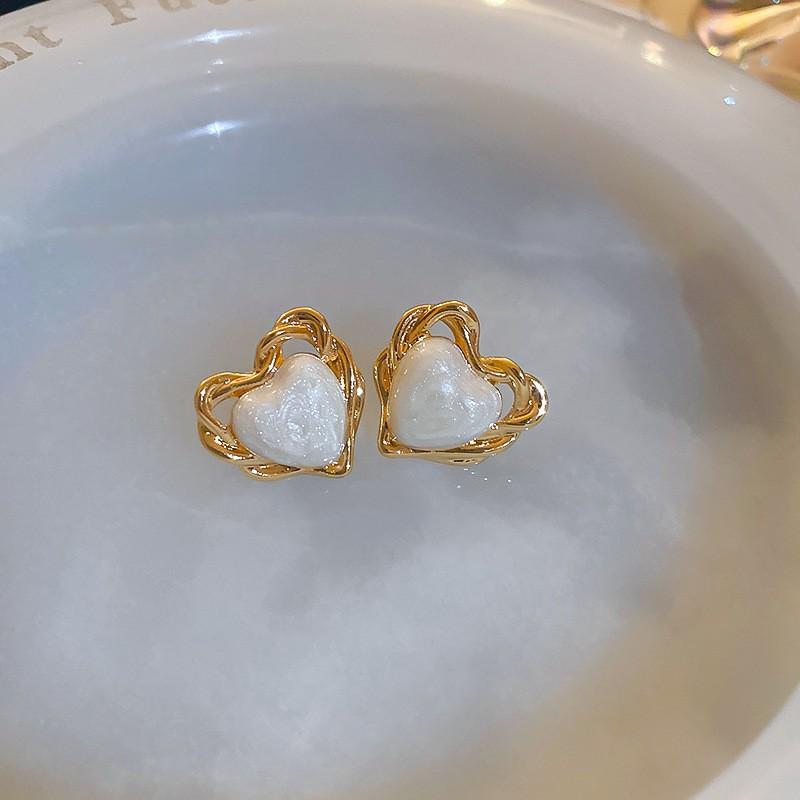 Серьги Love с геометрическим рисунком, простые серьги с цветами, модные серьги с темпераментом, элитные серьги, подарки