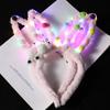LED Lights Rabbit Ears Glow Hair Band Luminous LED Lights Headband Plush Hair Hoop Children