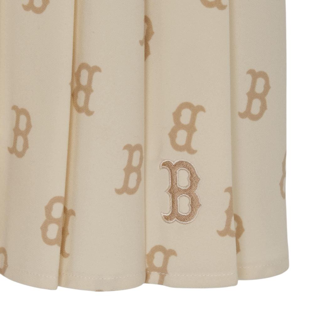 New MLB Boston Red Sox SS24 Casual Short Skirts Women's Dark Cream 3FSKM0144-43CRD