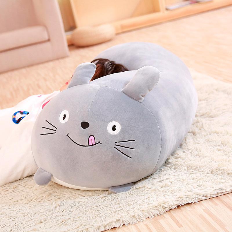 28-90CM Soft Animal Cartoon Pillow Cushion Cute Fat Dog Cat Totoro Penguin Pig Frog Plush Toy Stuffed Lovely Kids Birthyday Gift