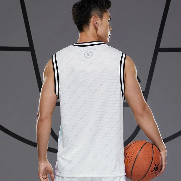 Li-Ning Светоотражающий спортивный баскетбольный жилет для соревнований, мужские топы Off-White AAYS007-5