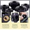 10Pcs Handle Thread Hand Tighten Nuts M4 M5 M6 M8 M10 M12 Manual Thumb Nut New Plum Nuts