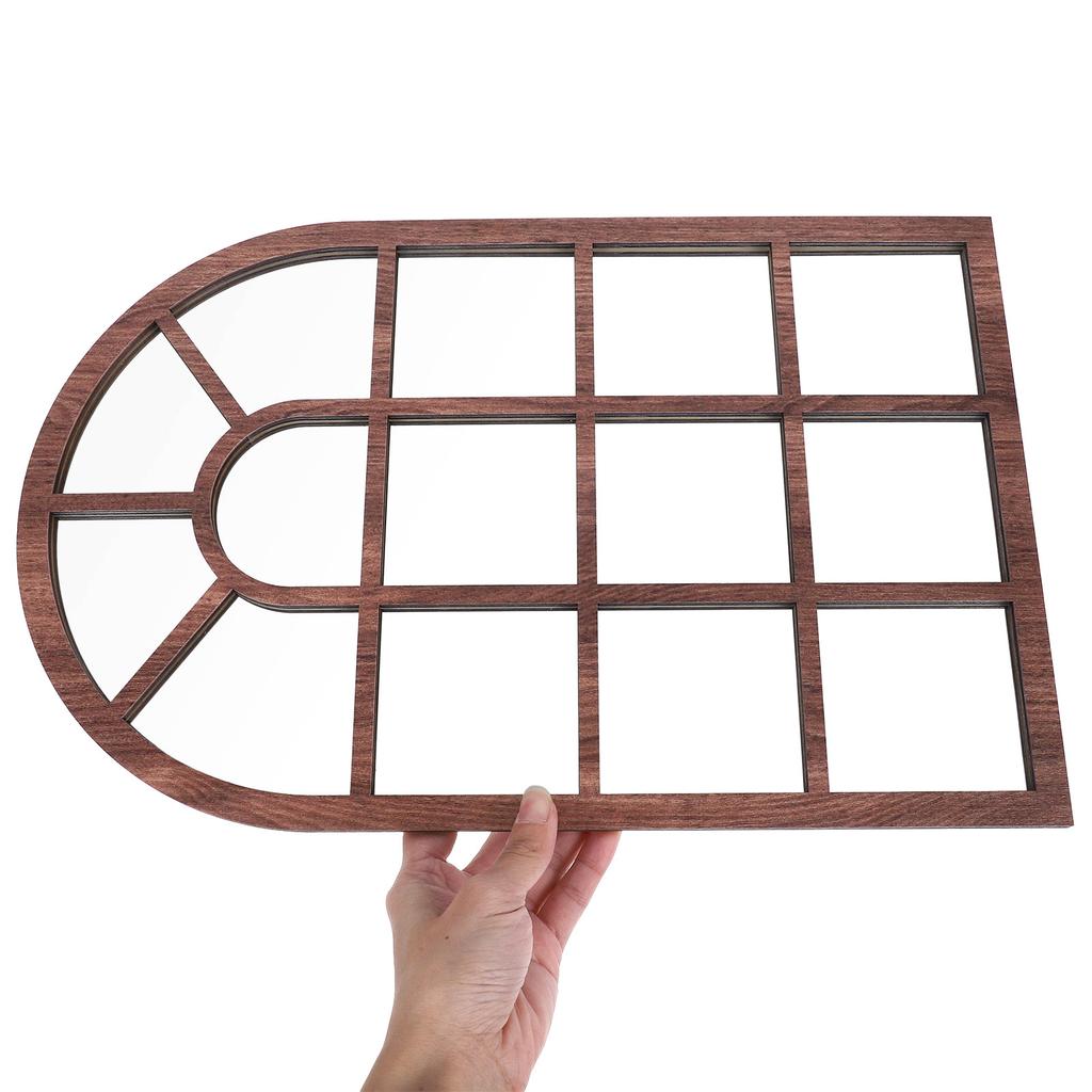 Большая наклейка на стену в виде арочного окна в деревенской деревянной раме, самоклеящаяся, съемная, для гостиной, спальни, прихожей