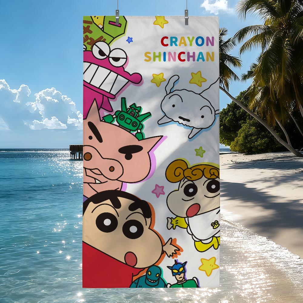 C-CRAYON S-SHINCHAN Полотенце Быстросохнущие Пляжные Полотенца Подходят Для Бассейнов Кемпинга Йоги И Тренажерного Зала