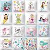 Cartoon Mermaid Decorative Cushions Pillowcase Polyester Cushion Cover Throw Pillow 45*45 Sofa Decoration Pillowcover