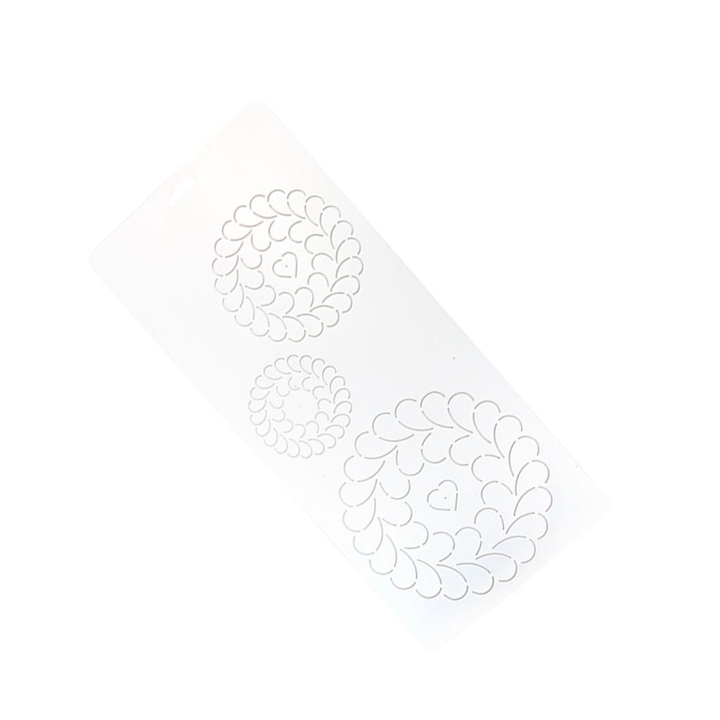 Трафарет для квилтинга «Цветочная линия» для шитья, рукоделия, многоразовый пластиковый шаблон для квилтинга для рисования на ткани для рубашек, одежды