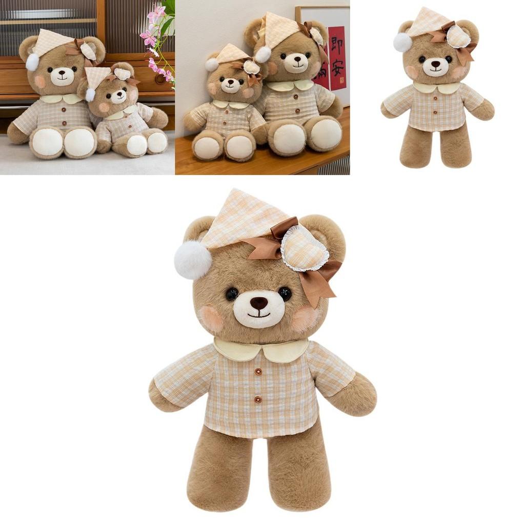 Cute Pajamas And Hats Teddy Bears Plush Toys Doll Children Toy For Childrens Gift