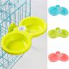 Подвесная подвесная клетка, двойная миска для собак, двойная миска, фонтан для воды для домашних животных, миска для воды для корма для собак, кошки