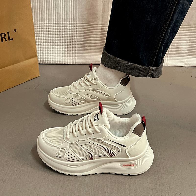 Mesh Dad Shoes Women's Spring and Summer 2025 New Lightweight Breathable Soft-soled Casual Little White Tide Shoes Q187