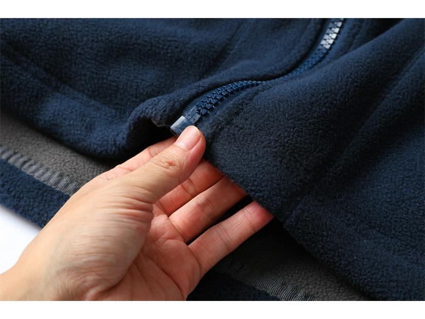 Норвегия Мужская флисовая толстовка большого размера с двойным слоем, устойчивая к холоду 9819