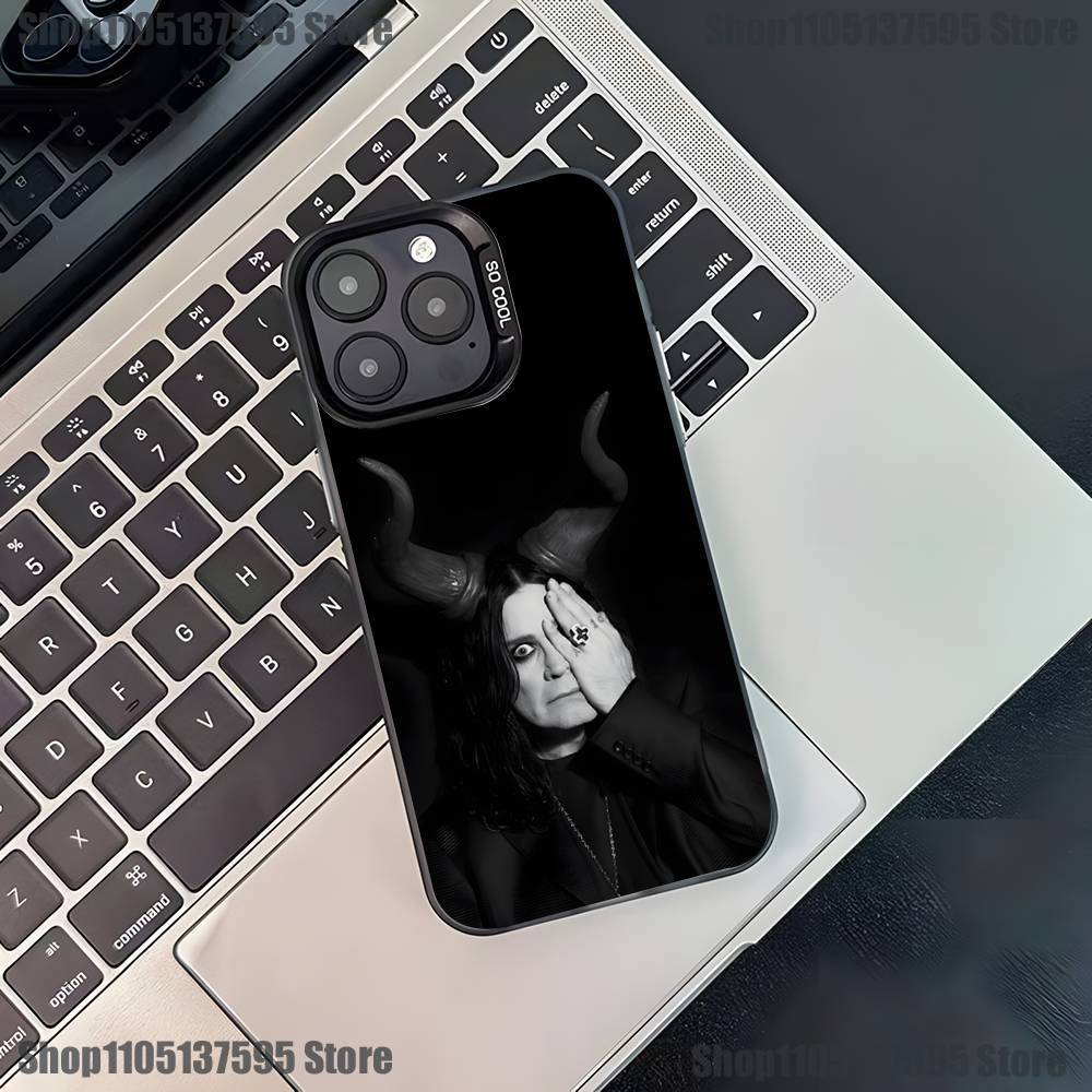 Singer O-Ozzy Osbourne Phone Case For iPhone 16,15,14,13,12,11,Pro,XS,Max,Plus,Mini,SE4,E Black Matte Shockproof Cover