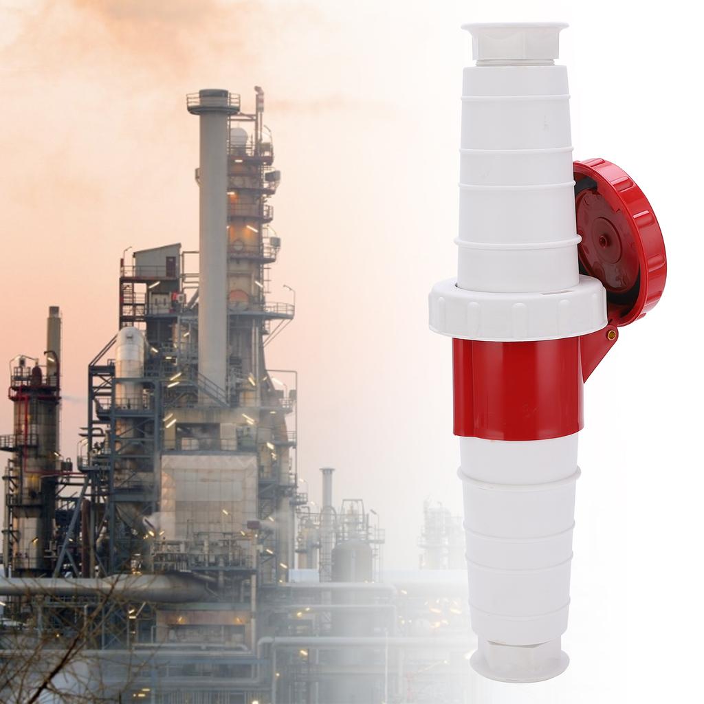 Промышленная вилка 63А 5-контактный силовой разъем 3-фазный 5-проводной IP67 водонепроницаемый 380-415В 3P+E+N