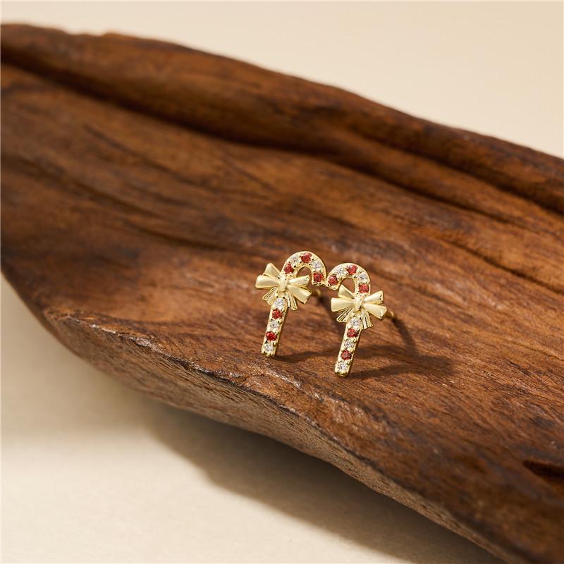 Серьги-леденцы из серебра 925 пробы с гальваническим покрытием из 14-каратного золота