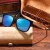 Fashion Bamboo Wood Vintage Square Polarization Sunglasses Man Lady Luxury Brand Sun Glasses Driving Protection UV400 Eyewear