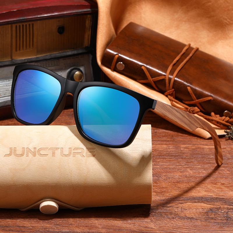 Fashion Bamboo Wood Vintage Square Polarization Sunglasses Man Lady Luxury Brand Sun Glasses Driving Protection UV400 Eyewear