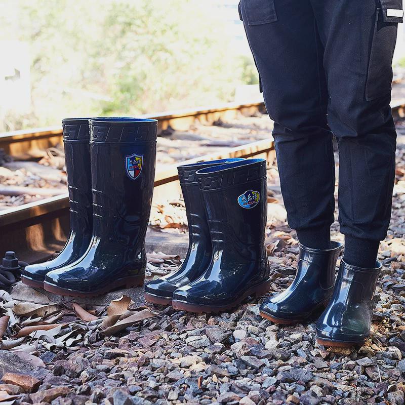 Men's 2025 Waterproof High-Top Non-Slip Fishing Boots with Thickened Velvet Lining