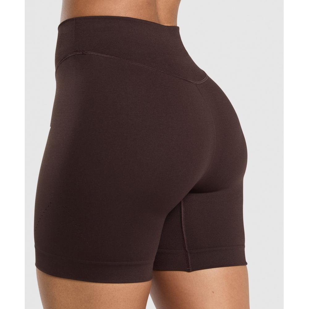 Gymshark Sweat Seamless Shorts Heritage Brown B6a4s Ncnz