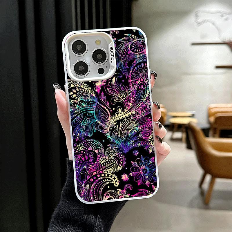 Mandala Sunflower Dreamy Style Soft Phone Case for iPhone 15 16 17 Pro Max 17Air 16E 14 Plus 13 12 Mini Shockproof Cover Back Sh