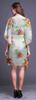 Bimba White2 Floral Tropical Leaves & Ladies Plus Size Kaftan Summer Wear Beach Coverup Kimono