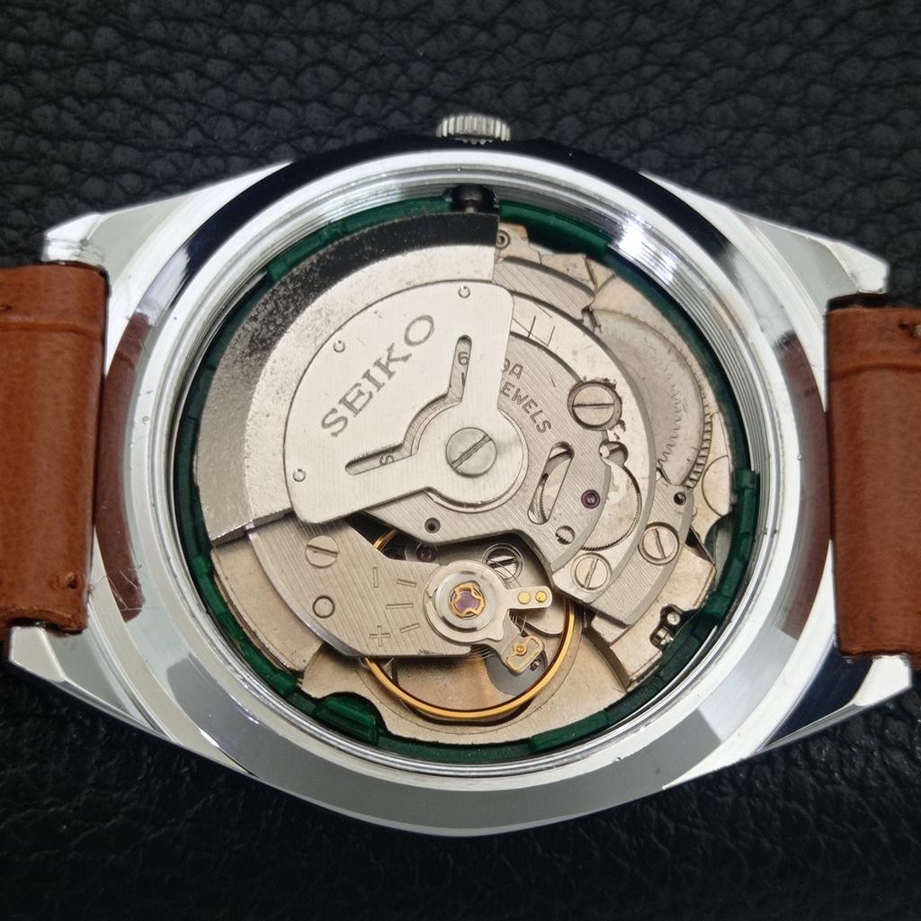 ЯПОНСКИЕ ВИНТАЖНЫЕ ОТРЕМОНТИРОВАННЫЕ МУЖСКИЕ АВТОМАТИЧЕСКИЕ ЧАСЫ SEIKO 5 6309A БЕЛЫЕ a442614-1