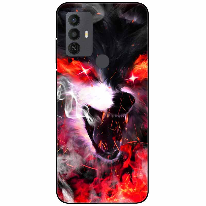 Phone Cover For Alcatel 1V 2021 Case Silicone Lovely Black Bumper Soft TPU Coque for Alcatel 1V (2021) 6002A 6002D 1 V Shells