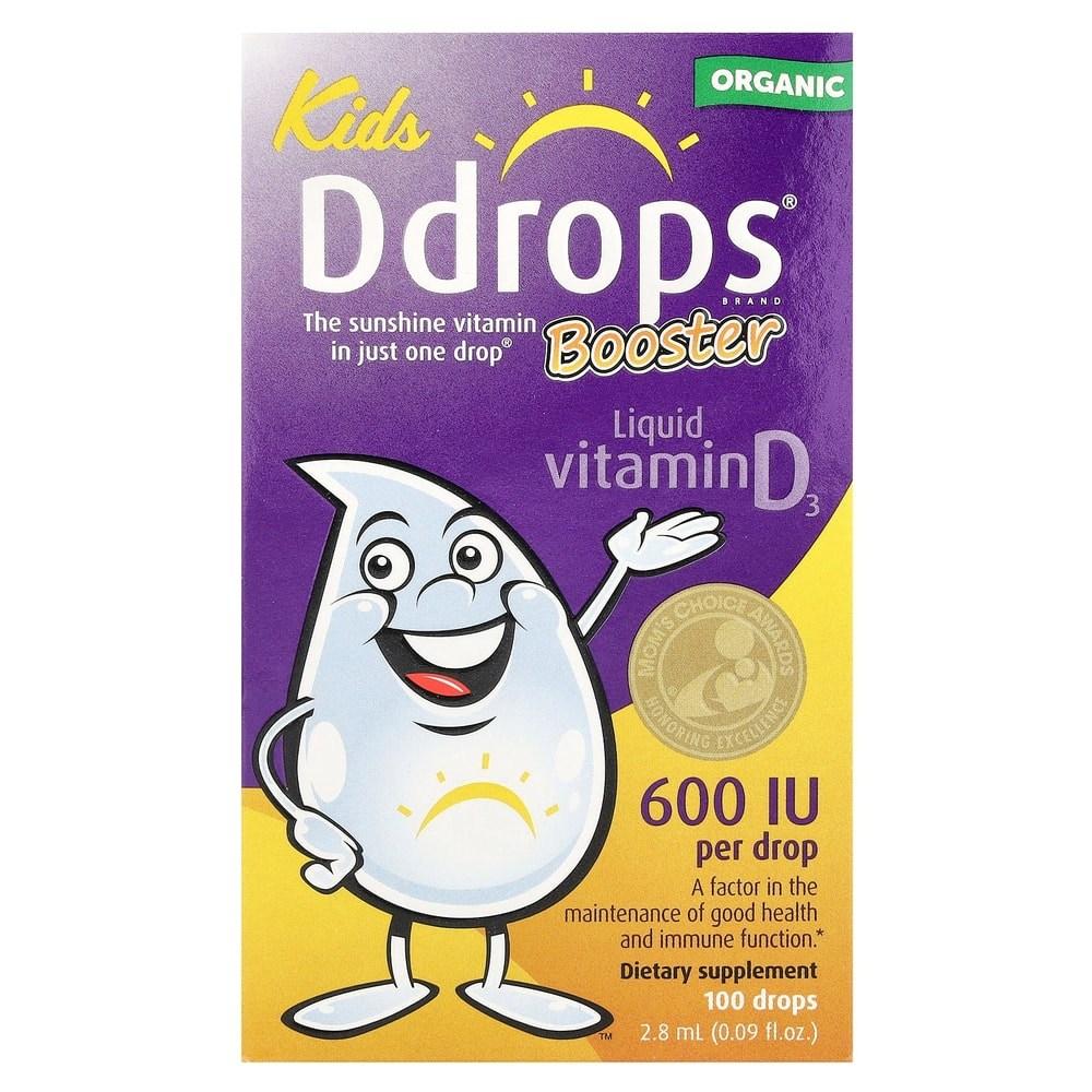 Ddrops Бустер Жидкий Витамин D3 600 МЕ 2,8 мл 0,09 жидк. унц. 1 шт. 2,8 мл