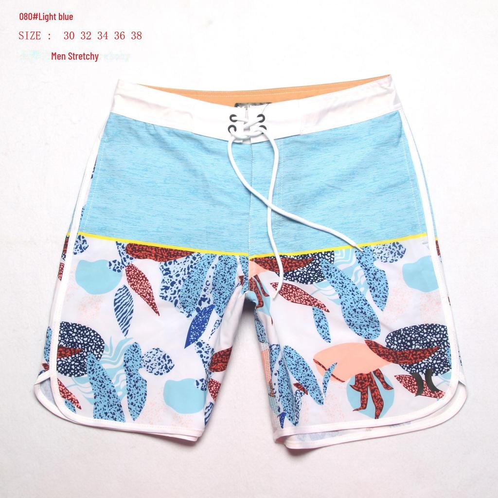 Водоотталкивающие эластичные штаны для серфинга 2023 года: Мужские повседневные полосатые пляжные и бодибилдинговые шорты