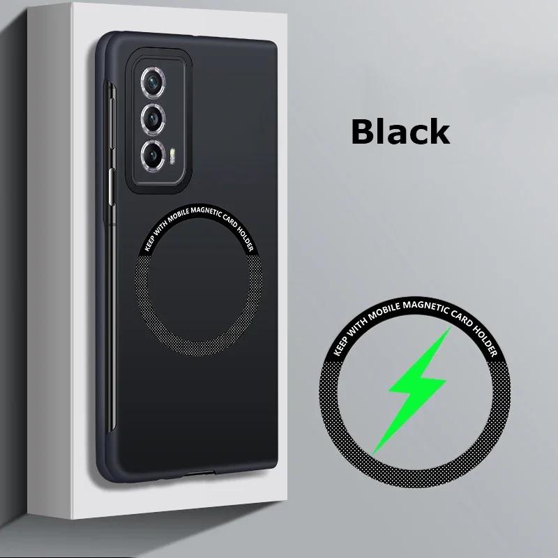 Магнитный чехол Magsafe для Honor Magic V2 Vs2 V2 V, тонкий безрамочный жесткий чехол из ПК, чехлы с беспроводной зарядкой Magic VS 2 V