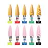 Ceramic Milling Cutter Flame Carbide Nail Drill Bits Pink Gel Remover Electric Machine Drills Polishing Peeling Nails Art Tools