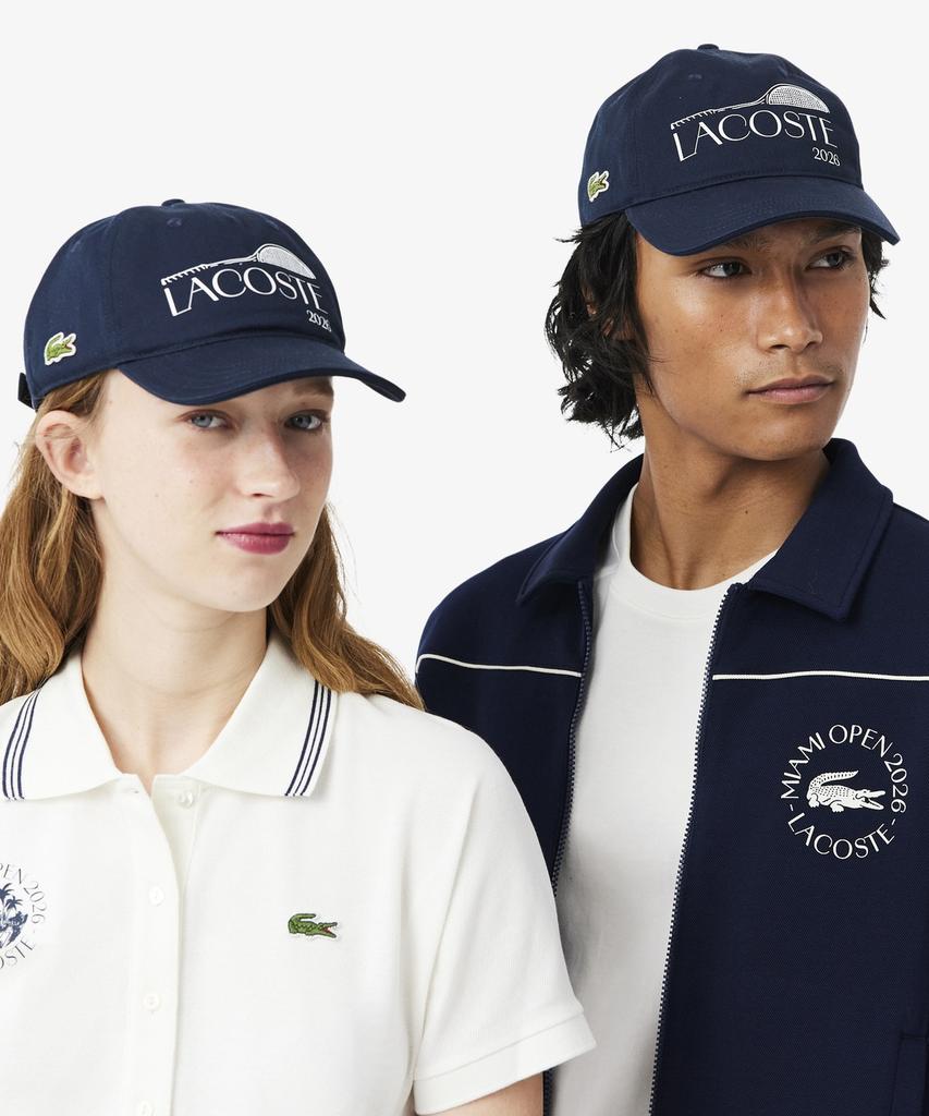LACOSTE Унисекс Кепка из хлопкового твила Miami Open Rk0435-56G 166