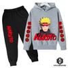 Teen Kids Clothes Baby Boys Costume Japan Anime Naruto Tracksuit Tops Pants 2PCS Children Boy Winter Cotton Print Outfits Set