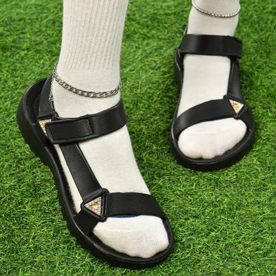 Женские сандалии Летний тренд Противоскользящие Износостойкие Легкие ЕВА Плоские сандалии для женщин Уличная Пляжная обувь для женщин