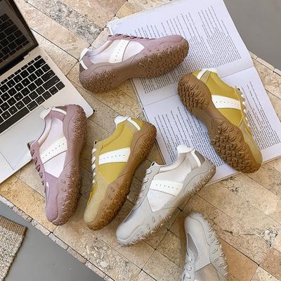 Женская новая повседневная обувь из мягкой кожи женская обувь универсальная на плоской подошве женская