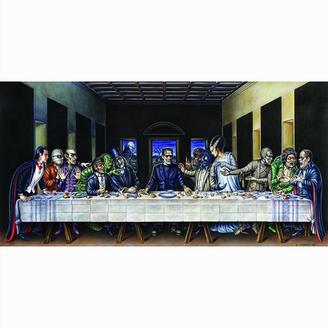 Modern The Last Supper Canvas Creativity Wall Art Posters and Prints Canvas Painting Christian for Living Office Home Room Decor No Frame