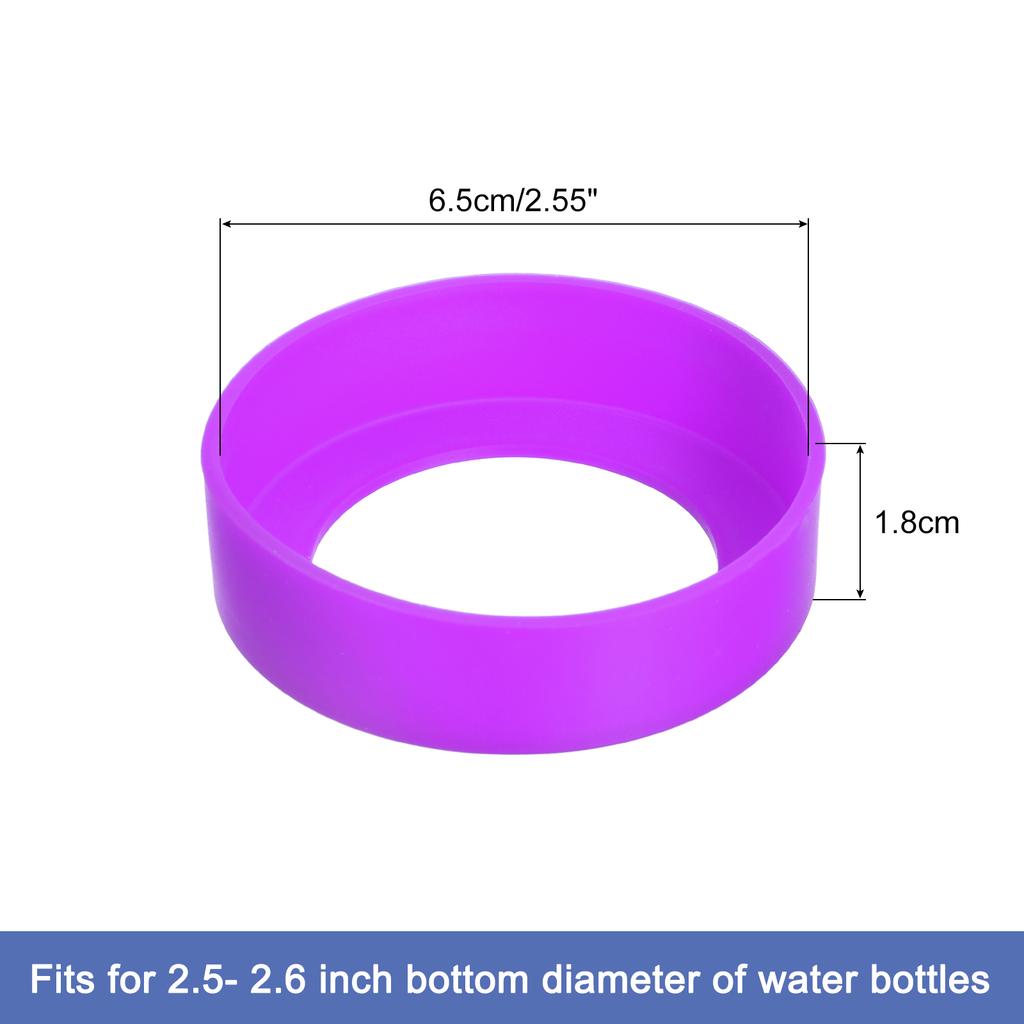 65mm Cup Holder Thermos Cup Base Protective Case Covers Pad Accessories  Silicone Cup Bottom Protective Cover Multicolor 4Pcs