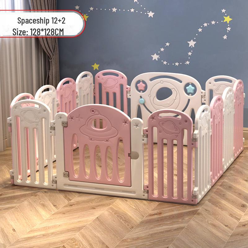 Детский безопасный манеж с ковриком для ползания в помещении и защитой от падений