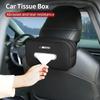 Car Sticker 2025 Hot Car Seatback Tissue Box Armrest Paper Napkin Storage Bag Accessories For BMW Performance X1 X3 X5 E39 E46 E
