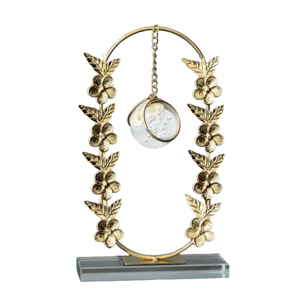 Creative Iron Art Crystal Ball Art Ornament Light Luxury Wine Cabinet Entrance TV Cabinet Living Room Home Furnishings