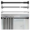 Hollow Clothes Drying Rack Stainless Steel Curtain Rod Telescopic Pole  for Balcony Bathroom